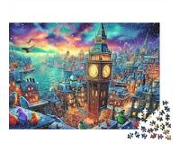 London Fantasy Puzzle De 1000 Piezas Un Desafiante Juguetes Resistentes A La Presión para Toda La Familia Cute Regalos Familiares para Adultos Y Niños 52x38cm/1000pcs