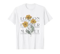 London Flower Market Columbia Road Vintage Poster Camiseta