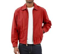 LONDON FOG Auburn - Chaqueta de golf con cremallera frontal para hombre (talla regular y grande), Chili, Large