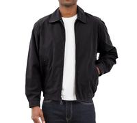 LONDON FOG Auburn - Chaqueta de golf con cremallera frontal para hombre (talla regular y grande), Negro -, Medium