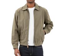 London Fog Auburn Zip-Front Golf Jacket (Regular & Big-Tall Sizes) Chaqueta Ligera de algodón, Verde Oliva, XL para Hombre