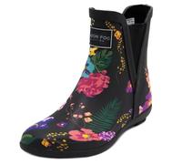 LONDON FOG mujer Piccadilly lluvia bota, negro (Negro Floral), 40 EU