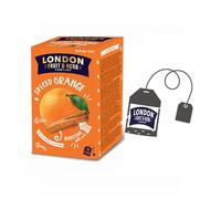 London Fruit® | Infusión de Especias y Naranja | Bolsitas individuales de infusión de canela, naranja y jengibre - 20 filtros (40 gr) | Té de hierbas sin cafeína