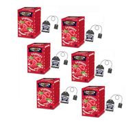 London Fruit® | Infusión de Frambuesa e Hibisco | Sobres individuales de infusión - 6 x 20 filtros (240 gr) | Té de hierbas afrutado sin cafeína