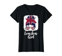 London Girl, London Girls, bandera británica UK Lass Camiseta
