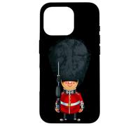 London Guard Outfit, Funny Cute London Queen Guard Cartoon Carcasa para iPhone 16 Pro