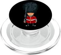 London Guard Outfit, Funny Cute London Queen Guard Cartoon PopSockets PopGrip para MagSafe