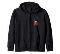 London Guard Outfit, Funny Cute London Queen Guard Cartoon Sudadera con Capucha