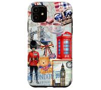 London Icons Collage with Guard, Phone Booth & Big Ben Carcasa para iPhone 11