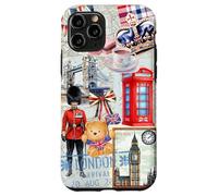 London Icons Collage with Guard, Phone Booth & Big Ben Carcasa para iPhone 11 Pro