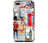 London Icons Collage with Guard, Phone Booth & Big Ben Carcasa para iPhone 7 Plus/8 Plus