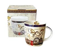 London Icons - Taza de café de inspiración vintage: un elegante homenaje al encanto icónico de la capital de Inglaterra