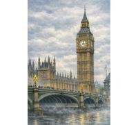 London - Inspired Westminster Day Scene Cover Design - Dot Grid Notebook | 120 Pages | 6×9 in: Dot Grid Notebook for Writing, Journaling and Everyday Notes (British Cover Edition)