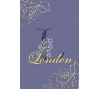 London Journal: Monogram L Personalized Floral Notebook for Women Decorative Purple and Gold Monogram Journal, Cute Aesthetic Notebook, Personalized Diary and Birthday Gift for Women Named London