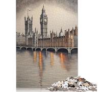 London My Pencil Puzzle Imposible,desafío para Adultos Entretenimiento Creativo 1000 Piezas Obra De Arte De Juego De para Adultos Y Niños A Partir De 12 Años 1000pcs (75x50cm)