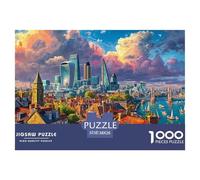 London Paisaje Urbano con Puzzle 1000 Piezas para Entretenimiento Creativo Clásicos Regalos Decoración del Rompecabezas Juguetes Desafiantes Adultos Y Niños A Partir De 12 Años 38x26cm/1000pcs