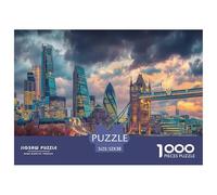 London Paisaje Urbano con Puzzle 1000 Piezas para Pasatiempo Creativo Clásicos Regalos Decoración del Rompecabezas Juguetes Desafiantes Adultos Y Niños A Partir De 12 Años 52x38cm/1000pcs