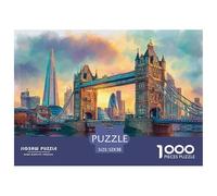 London Paisaje Urbano con Puzzle 1000 Piezas para Pasatiempo Creativo Clásicos Regalos Decoración del Rompecabezas Juguetes Desafiantes Adultos Y Niños A Partir De 12 Años 52x38cm/1000pcs