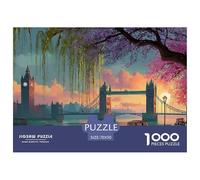 London Paisaje Urbano con Puzzle 1000 Piezas para Pasatiempo Creativo Regalo DiVersión Decoración del Rompecabezas Juguetes Desafiantes Adultos Y Niños A Partir De 12 Años 70x50cm/1000pcs