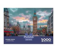 London Paisaje Urbano con Puzzle 1000 Piezas para Pasatiempo Creativo Regalo DiVersión Obra De Arte Rompecabezas Desafiante Noches De Juegos Adultos Y Niños A Partir De 12 Años 70x50cm/1000pcs