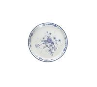 London Pottery Juego de té de porcelana para la tarde, tazas y platillo, con tetera, azucarera, tarro de leche, soporte de postre para bodas, fiestas (plato de rosa azul, diámetro de 19,5 cm)