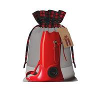 London Red Telephone Boot - Bolsas de regalo artísticas de arpillera con retazos artísticos, bolsas de regalo de tela premium para vacaciones y celebraciones