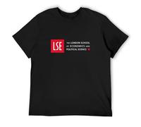 London School of Economics & Politic Unisex T-Shirt Printed tee Black Mens Top Shirt L