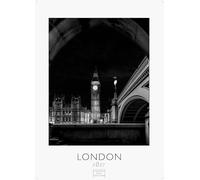 London schwarz-weiss Kalender 2027 - Wandkalender | Fotokalender England 59x42cm Grosses Format - Perfekt für Liebhaber London & Geschenkidee