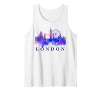 London Skyline - Camiseta de Viaje con diseño gráfico Camiseta sin Mangas