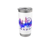 London Skyline - Camiseta de viaje con diseño gráfico Vaso térmico de acero inoxidable de doble pared