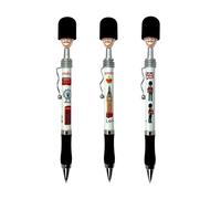 London Souvenir Pens - Bolígrafo con diseño de la bandera del Reino Unido, 3 bolígrafos Guardian Soldier con monumentos famosos, bolígrafo de Londres, bolígrafo de regalo británico de la Guardia Real