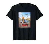 London Stories with Classic Teddy Bear in London Cityscape Camiseta