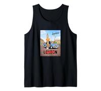 London Stories with Classic Teddy Bear in London Cityscape Camiseta sin Mangas