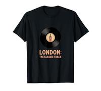 London The Classic Track Vinyl Music Art Camiseta