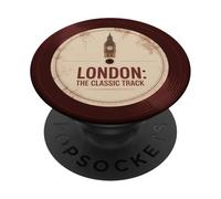 London The Classic Track Vinyl Music Art PopSockets PopGrip Adhesivo