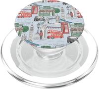London Toile en el puente azul claro de la torre de la guardia de taxis del Big Ben PopSockets PopGrip para MagSafe