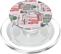 London Toile en el puente rosa de la torre de la guardia de taxis del Big Ben PopSockets PopGrip para MagSafe