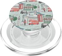 London Toile en el puente verde claro de la torre de la guardia de taxis del Big Ben PopSockets PopGrip para MagSafe