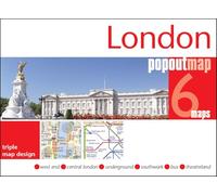 London Triple: pop up city map and tube map of London (PopOut Maps)