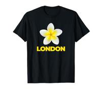 London Tropical Yellow Frangipani Flower Minimalist City Camiseta