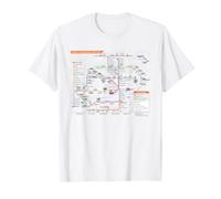 London UK Metro Train Railway - Souvenir Route Map Europe Camiseta