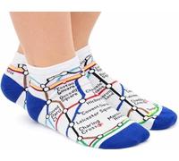 London Underground Tube Map - Calcetines de entrenamiento, blanco, 6-11