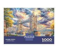 London View Bridge in Fantasía Art Puzzle De 1000 Piezas Entretenimento Decoración Familiar Arte Regalo para Niños Niños De 8 A 12 Años 52x38cm/1000pcs
