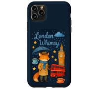 London Whimsy Fox con Big Ben y Tea Time Vibes Carcasa para iPhone 11 Pro MAX