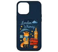 London Whimsy Fox con Big Ben y Tea Time Vibes Carcasa para iPhone 12 Pro MAX