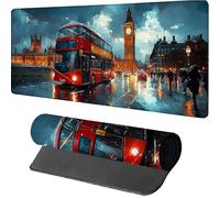 Londres Alfombrilla Ratón Gaming 1200x600x3mm, Alfombrilla Escritorio XXL El Gran Ben, Mouse Pad con Base de Goma, Protector Escritorio con Bordes Cosidos, Desk Mat para Gamer, Oficina, Gaming, N-5591