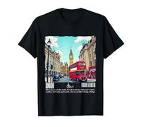 Londres Big Ben Autobús de dos pisos Viajes por la ciudad Camiseta