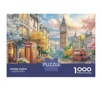 Londres Big Ben Set De Rompecabezas De Papel Carteón Premium De 1000 Piezas, Ciudad de Londres, Puzzle DIY, Alivio del Estrés, Entrenamiento Mental, Mejor Regalo 70x50cm/1000pcs