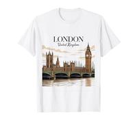 Londres Big City Travel Souvenir UK Urban British Fashion Camiseta