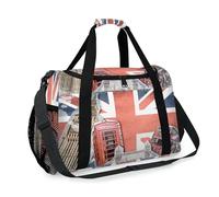 Londres - Bolsa de viaje para niñas, niños, mujeres y hombres, banderas del Reino Unido, bolsa de fin de semana, bolsa de hombro para viajes, deportes, gimnasio